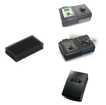 Philips Respironics Pollen Filters for PR System One/M Series (Black 2pk)