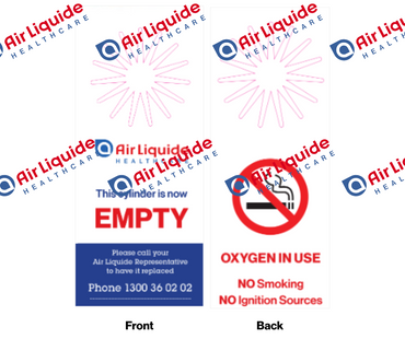 Oxygen Cylinder Tags