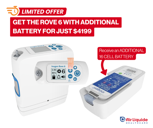 Inogen Rove 6™ Portable Oxygen Concentrator - 16 Cell