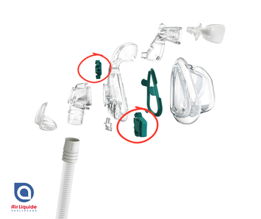 ResMed Mirage Activa/Quattro Replacement Headgear Clips (2-Pack)